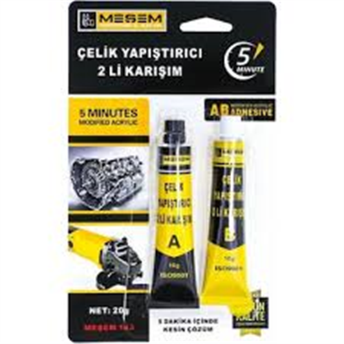 MEŞEM ÇELİK YAPIŞTIRICI KARIŞIM 2 Lİ SET KARIŞIM